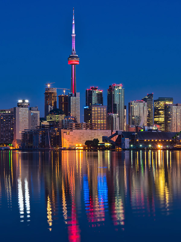 Toronto at night